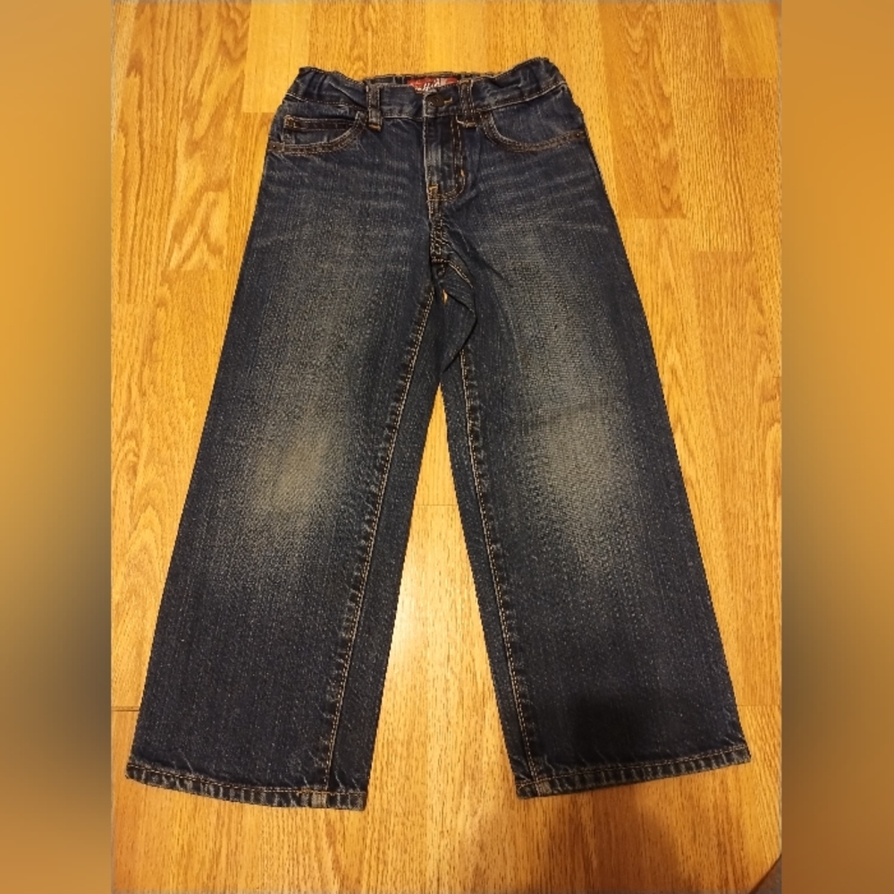 Old Navy Jeans Boys size 6 pockets Snap Zip closure Adjustable